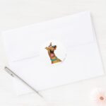 Scooby Doo Excited Face Classic Round Sticker
