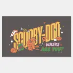 Scooby Doo Halloween Snack Logo Rectangular Sticker