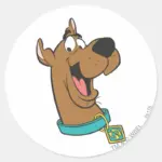 Scooby Doo Happy Face Classic Round Sticker