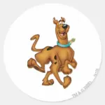 Scooby Doo Happy Walk Classic Round Sticker