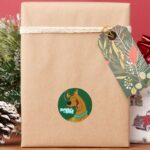 Scooby Doo Laughing Classic Round Sticker