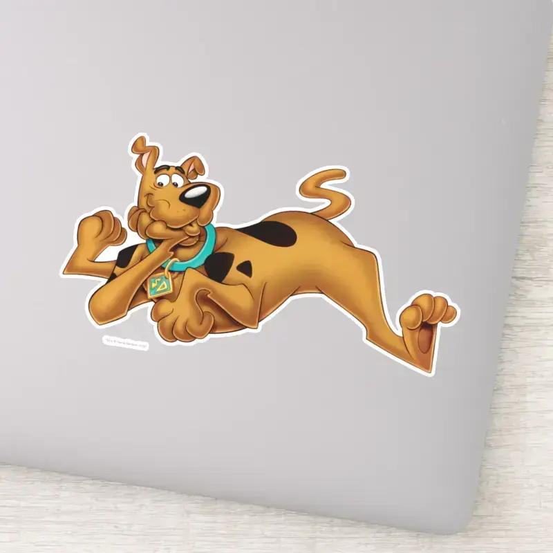Scooby Doo Lying Down Sticker