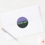 Scooby Doo Monster Silhouette Logo Classic Round Sticker