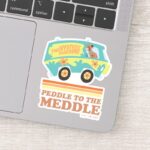 Scooby Doo Mystery Machine Peddle To The Meddle Sticker