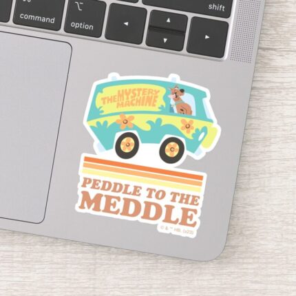 Scooby Doo Mystery Machine Peddle To The Meddle Sticker