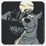 Scooby Doo Noir Haunted Mansion Graphic Square Sticker