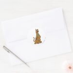 Scooby Doo Puppy Eyes Classic Round Sticker