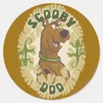 Scooby Doo Safari Graphic Classic Round Sticker