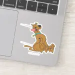 Scooby Doo Slide With Tongue Out Sticker