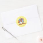 Scooby Doo Snac King Classic Round Sticker