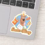 Scooby Doo Snac King Sticker