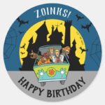 Scooby Doo Spooktacular Halloween Birthday Classic Round Sticker