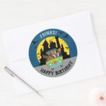 Scooby Doo Spooktacular Halloween Birthday Classic Round Sticker