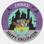 Scooby Doo Spooktacular Halloween Party Classic Round Sticker