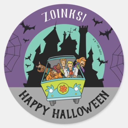Scooby Doo Spooktacular Halloween Party Classic Round Sticker