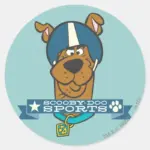 Scooby Doo Sports Classic Round Sticker