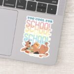 Scooby Doo Too Cool For School Sticker