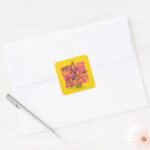 Scooby Doo Where Are You Punk Guitar Riff Square Sticker