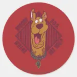 Scooby Doo Where Are You Tribal Graphic Classic Round Sticker