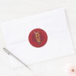 Scooby Doo Where Are You Tribal Graphic Classic Round Sticker