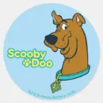 Scooby Doo Winking Classic Round Sticker
