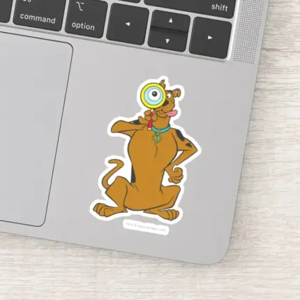 Scooby Doo With Magnifying Glass Sticker