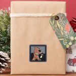 Scooby Doo With UFO Square Sticker