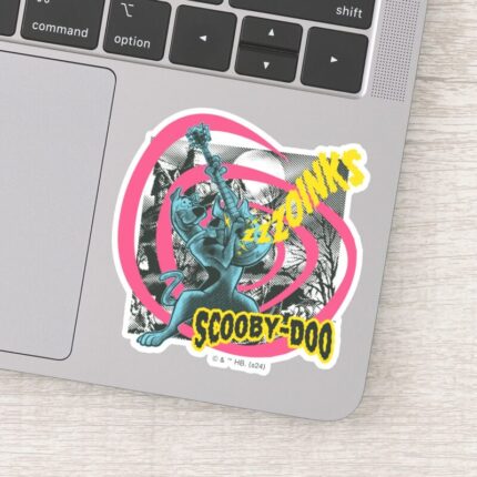 Scooby Doo Zoinks Punk Guitar Graphic Sticker