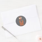 Scooby Doo Crazy Cool Headphone Graphic Classic Round Sticker