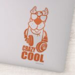 Scooby Doo Crazy Cool Headphone Graphic Sticker