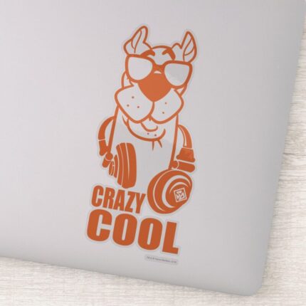 Scooby Doo Crazy Cool Headphone Graphic Sticker