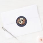 Scooby Doo Haunted Tails Classic Round Sticker