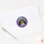 Scooby Doo Mysteries Of The Haunted House Classic Round Sticker