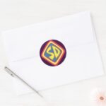 Scooby Doo SD Icon Classic Round Sticker