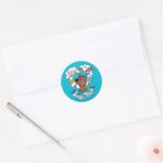 Scooby Doo Sweet Tooth Classic Round Sticker