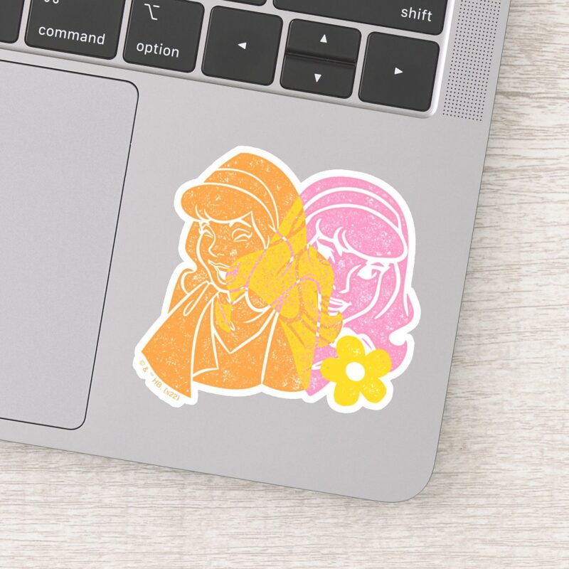 Scooby Doo Daphne Flower Portrait Sticker