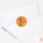 Scooby Doo Happy Haunting Classic Round Sticker