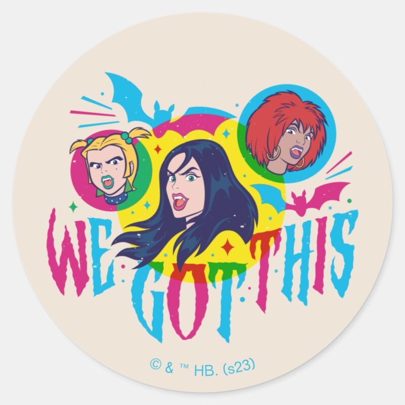 Scooby Doo Hex Girls We Got This Classic Round Sticker