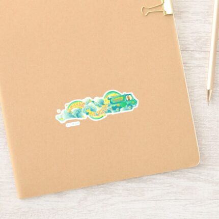 Scooby Doo Mystery Machine I Brake For Pizza Sticker