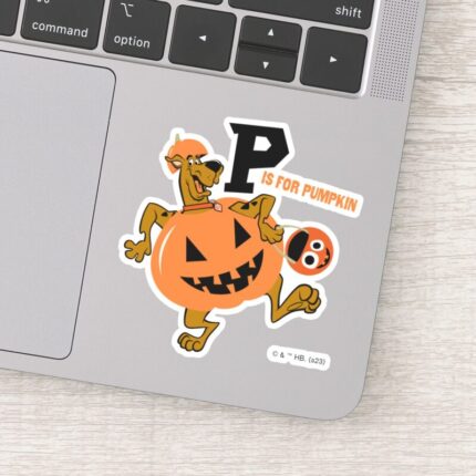 Scooby Doo P Is For Pumpkin Sticker