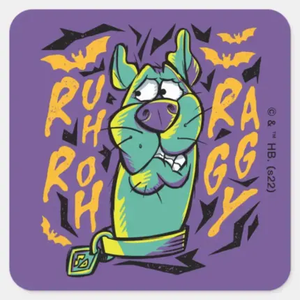 Scooby Doo Ruh Roh Raggy Square Sticker