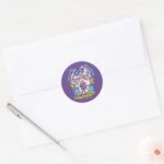 Scooby Doo Ruh Roh Scooby Shaggy Classic Round Sticker