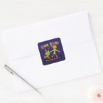 Scooby Doo Ruh Roh Wrong Spell Square Sticker