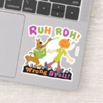 Scooby Doo Ruh Roh Wrong Spell Sticker
