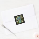 Scooby Doo Scared Shaggy Square Sticker