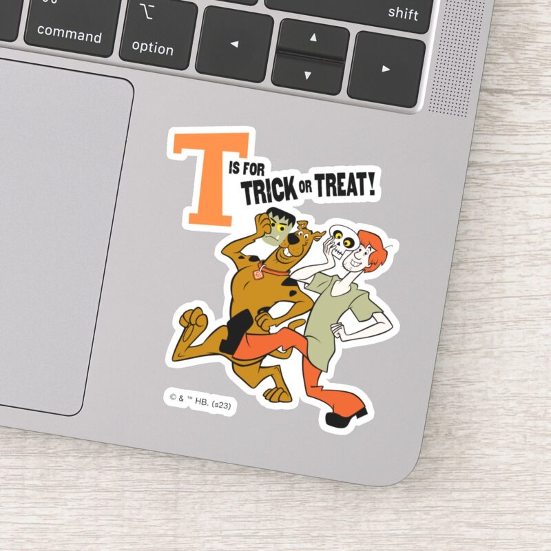 Scooby Doo T Is For Trick Or Treat Sticker Scooby Doo T Is For Trick Or Treat Sticker