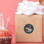 Scooby Doo V Is For Vampire Classic Round Sticker