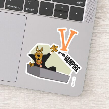 Scooby Doo V Is For Vampire Sticker