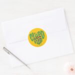 Scooby Doo Velma Clued Up Classic Round Sticker