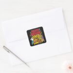 Scooby Doo Heavy Meddle Graphic Square Sticker